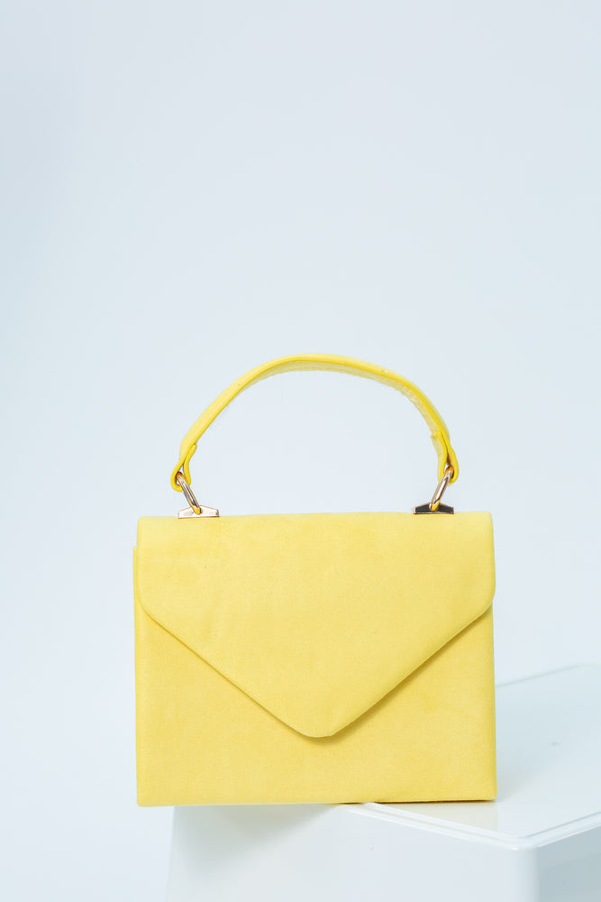 Fenny Mini Faux Suede Bag In Yellow