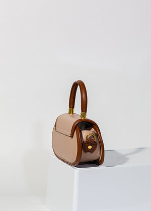 
            
                Load image into Gallery viewer, Bri Mini Handbag Bag In Chocolate Mousse
            
        