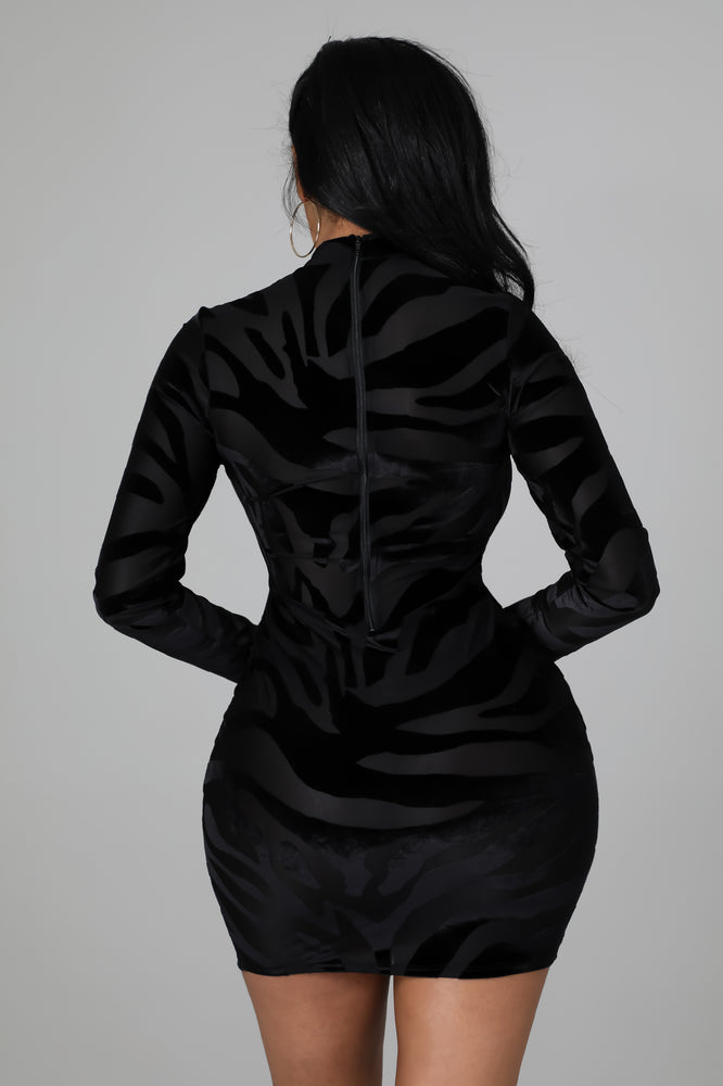 
            
                Load image into Gallery viewer, Sheer Patterned Mini Dress
            
        