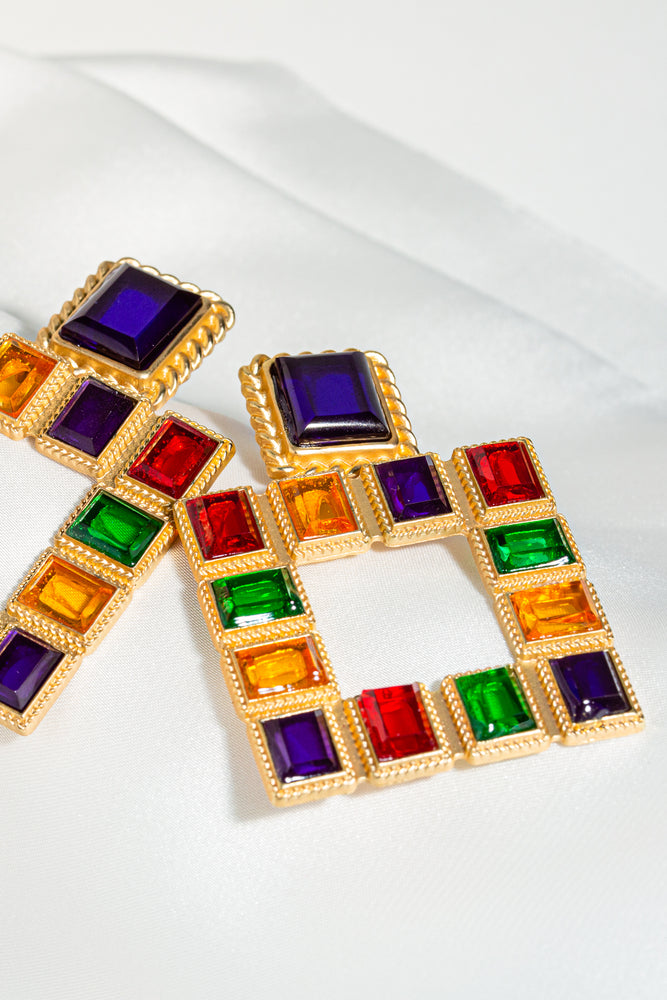 
            
                Load image into Gallery viewer, Toyin Multicolour Drop Earrings
            
        