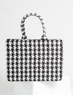 Brianne Houndstooth Tote Bag