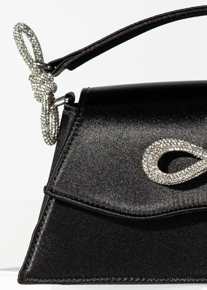 Sofia Handbag With Bow Detail In Black