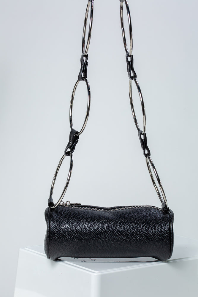 Ziva Faux Leather Bag With Ring Detail