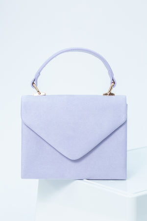 Fenny Mini Faux Suede Bag In Lilac