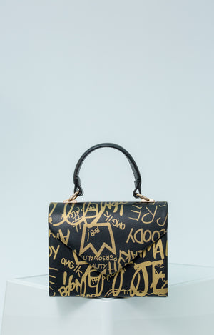 Farah Graffiti Bag In Black