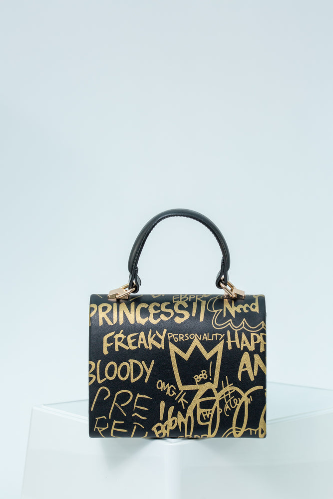 
            
                Load image into Gallery viewer, Farah Graffiti Bag In Black
            
        