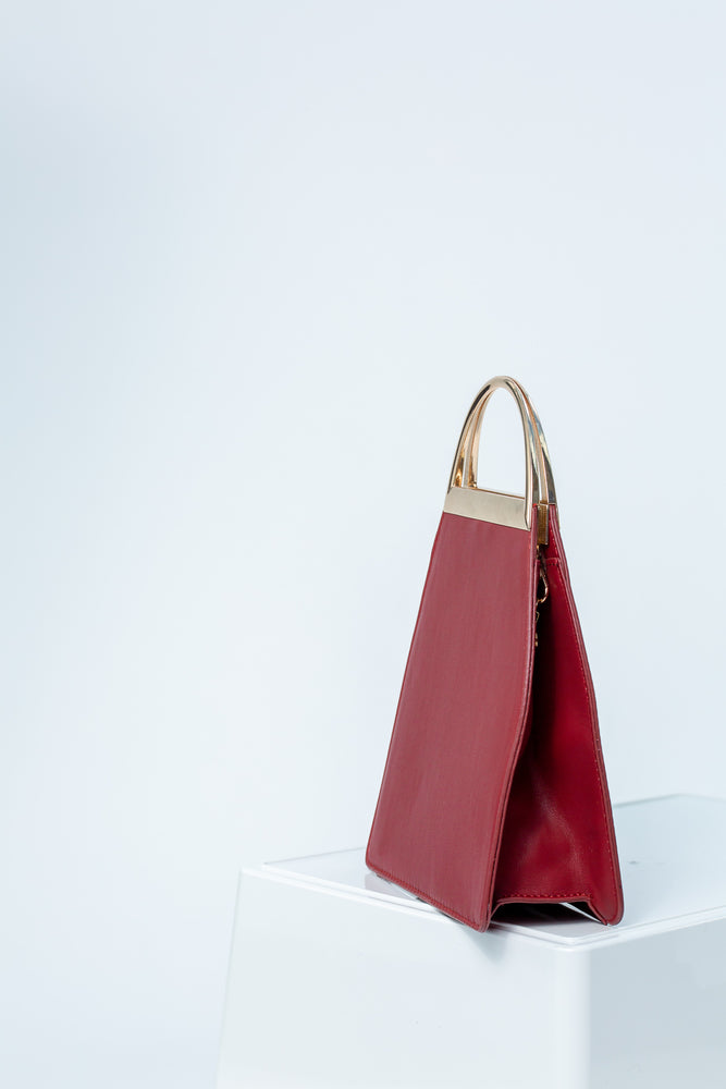 
            
                Load image into Gallery viewer, Emery Slim Shape Bag In Wine
            
        