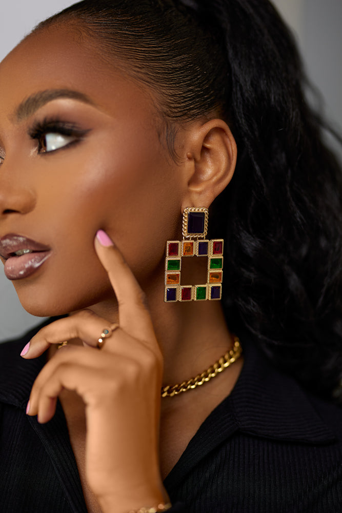 
            
                Load image into Gallery viewer, Toyin Multicolour Drop Earrings
            
        